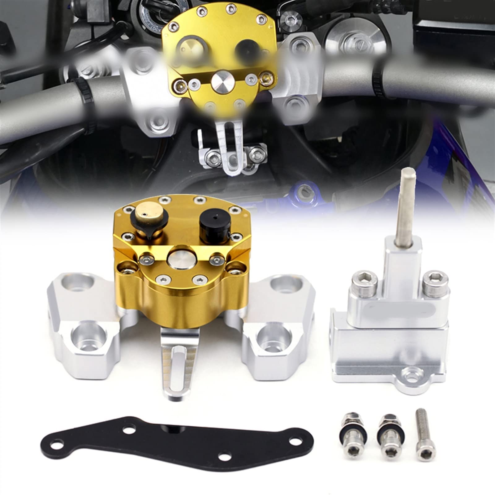 Amortiguador de dirección para Yamaha MT-09 que evita el shimming y los movimientos bruscos de la moto