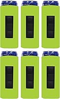 Vista 10 de QualityPerfection Funda magnética delgada para enfriar latas, imán de cerveza/energía, 12 onzas, tamaño delgado, neopreno, 0.157 in de grosor