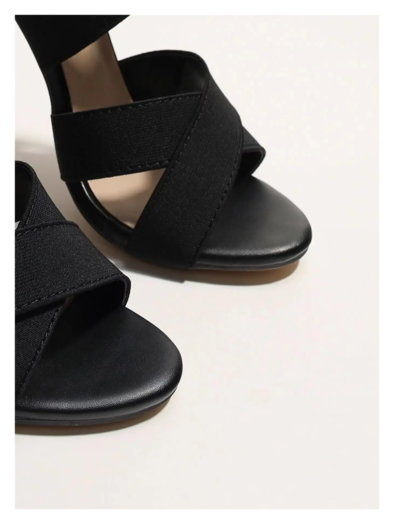 Scarpe da Ballo Latino Sandali da Ballo da Donna con Suola Rigida Nera e Tacco Alto da 10 cm, for Danza Latina, Moderna e Jazz, for Feste estive, Sala da Ballo, Pole Dance