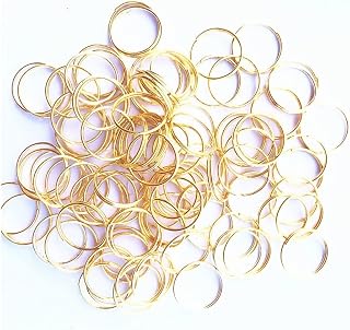 Chandelier Crystal Prisms Pendants 100pcs 12mm Stainless Steel Jump Gold Rings Curtain Metal Accessories Hanging Pendants Hooks Octagon Beads Connectors Crystals Lighting Lamp Replacement Parts