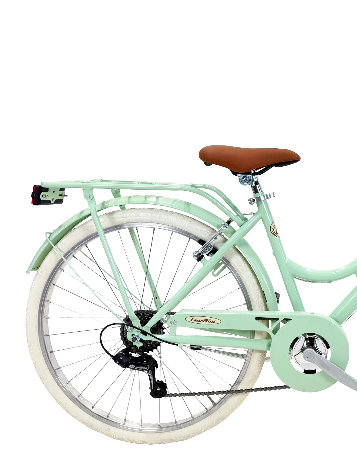 Canellini - Bicicleta de ciudad Citybike de estilo vintage, retro, Dolce Vita, con cambio de 6 velocidades, Roma 26
