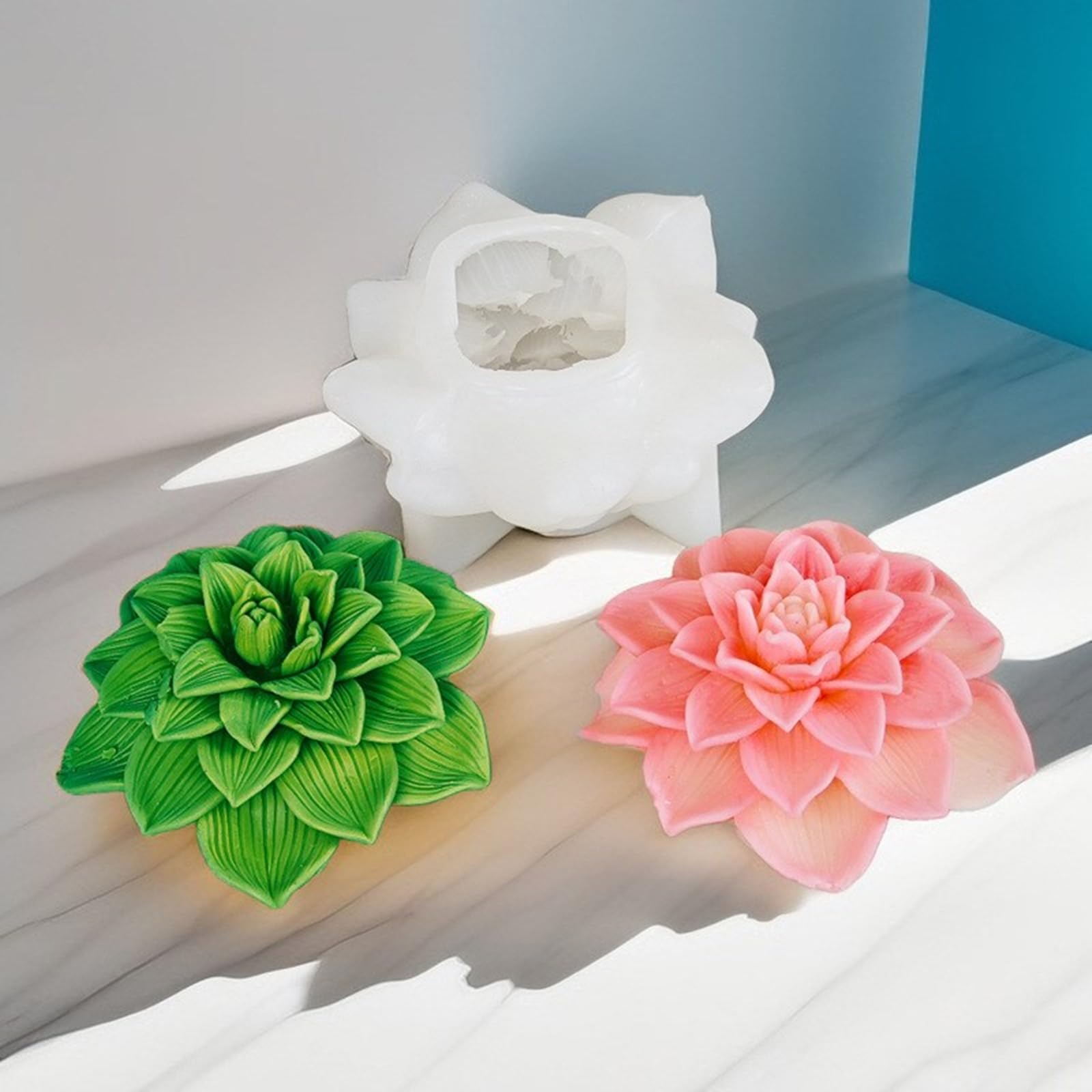 Stampo in silicone a forma di fiore di peonia 3D per sapone, gesso, resina, fusioni fai da te, torta al cioccolato, strumento da forno per matrimoni