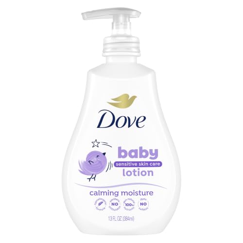 Image of Dove Sensitive Skin Care Baby Lotion Calming Moisture For a Soothing Scented Lotion Hypoallergenic and Dermatologist-Tested 13 fl oz