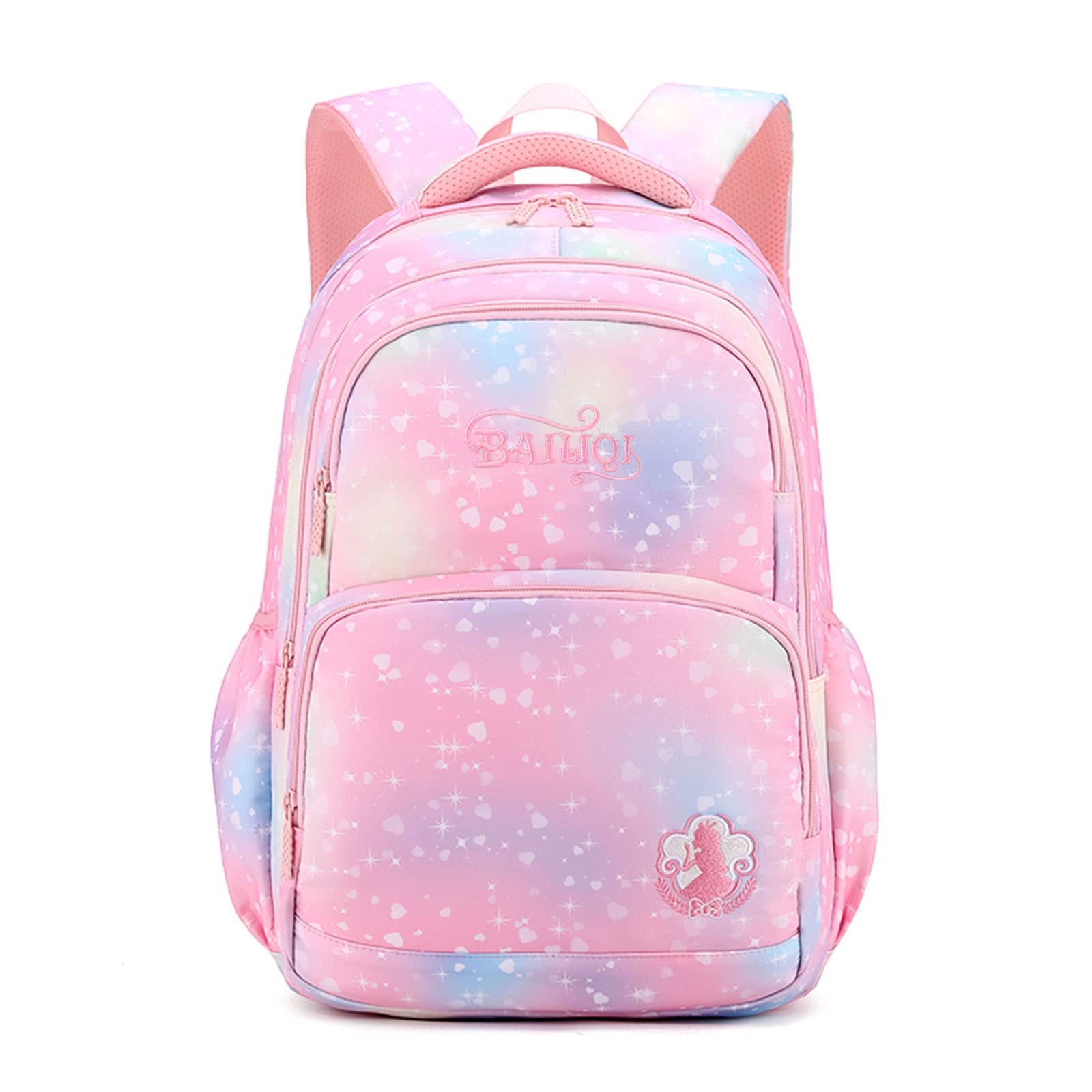 Amythe Mochila Escolar Niña Mochilas Niños Impermeable, Mochila Colegio Niña Grande para 10 12 14 años para La Escuela y Los Viajes,Rosa