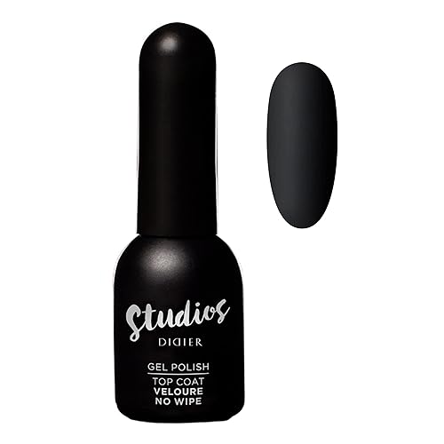 DIDIER LAB - Gel Polish Studios Top Coat Veloure - Capa protectora superior de esmalte de gel - Mate - Suaviza las irregularidades de las uñas - Sin