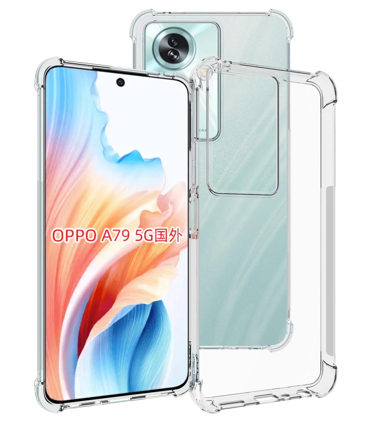 USTIYA Case for Oppo A79 5G / OnePlus Nord N30 SE 5G Clear TPU Four Corners Military-Grade Protection Cover Transparent So...