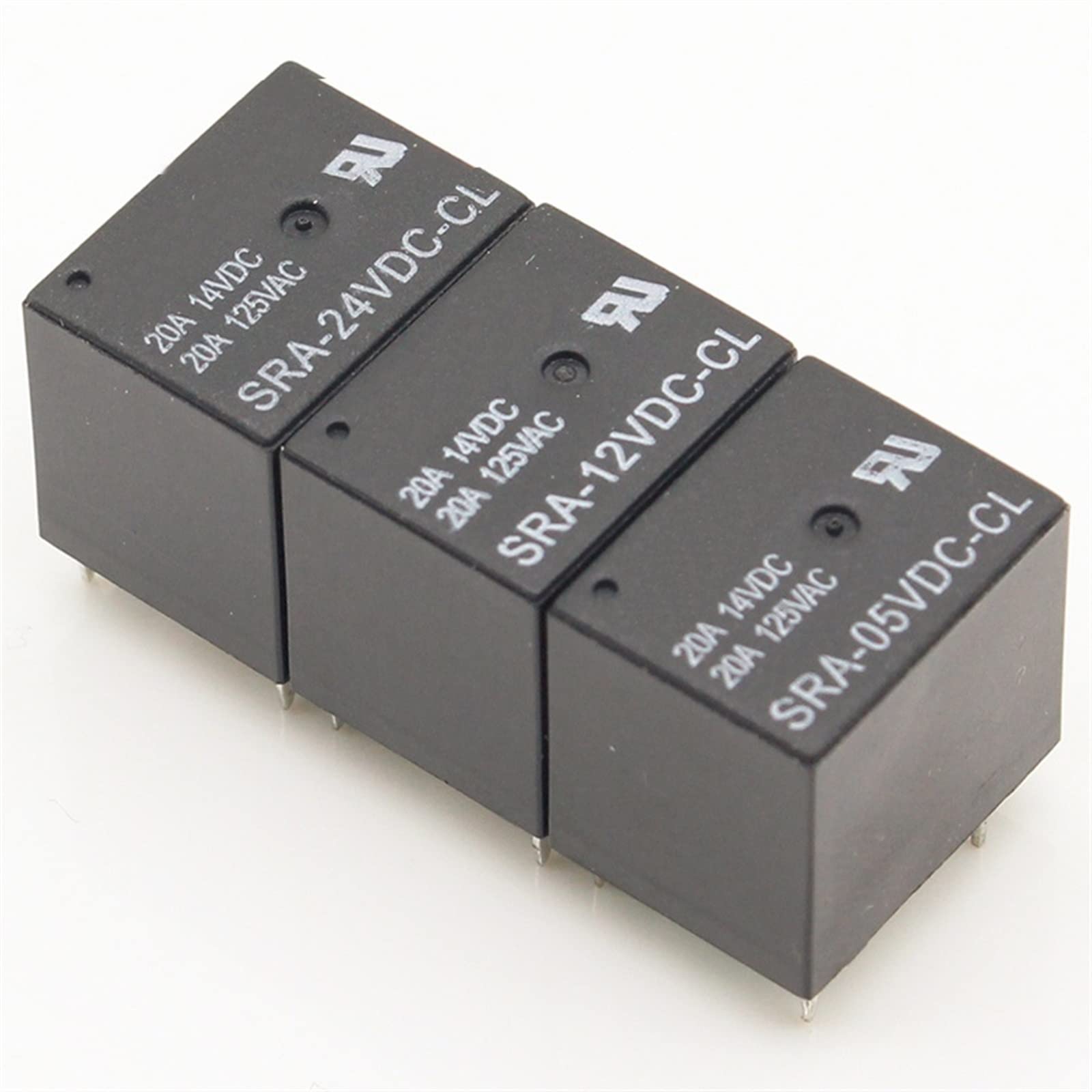 WEUSANXPL 50pcs/lot Power Relay SRA-05VDC-CL SRA-12VDC-CL 5V 12V 24V 20A 5PIN(24V)