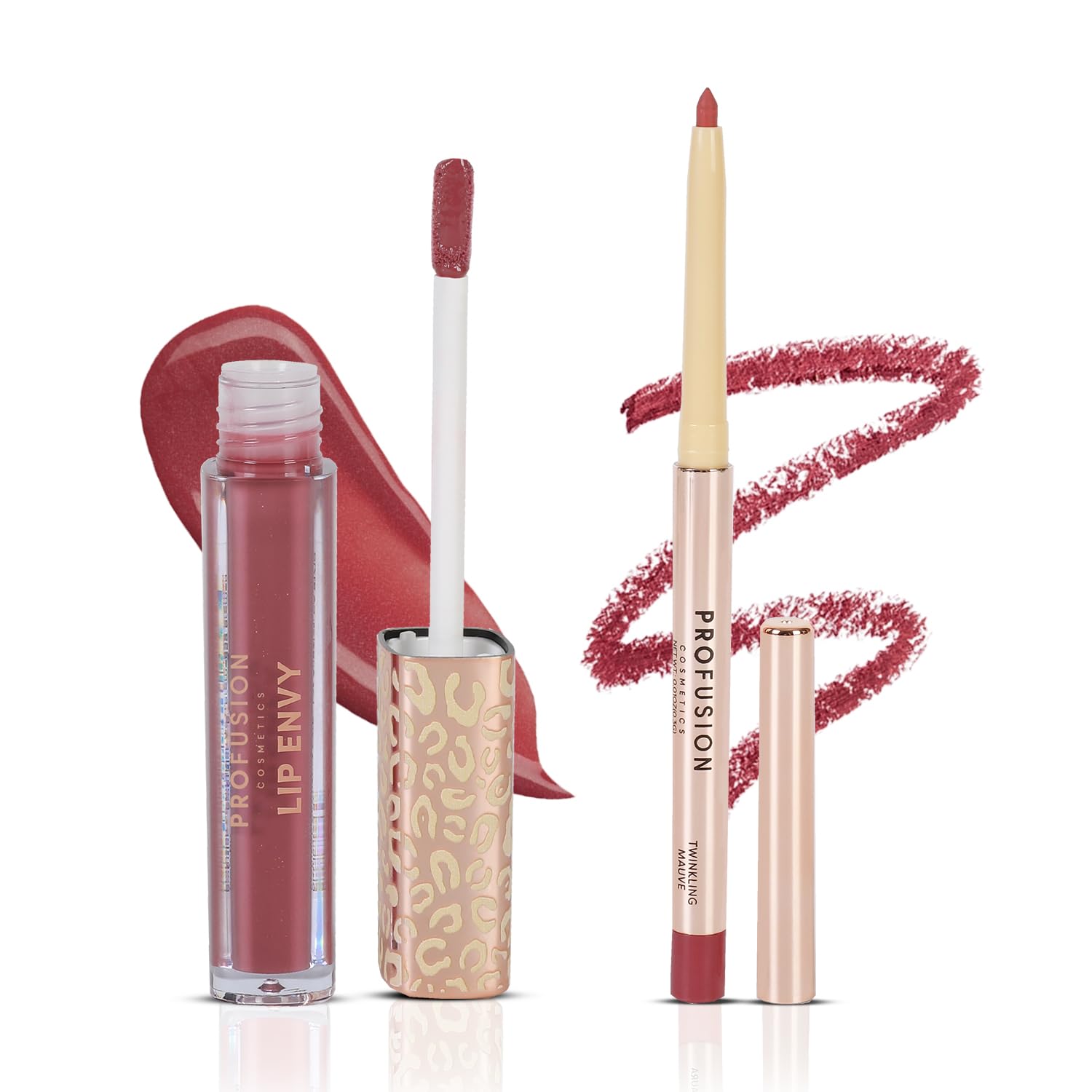 Profusion Cosmetics Unisex Twinkling Mauve Lip Envy Gloss & Liner