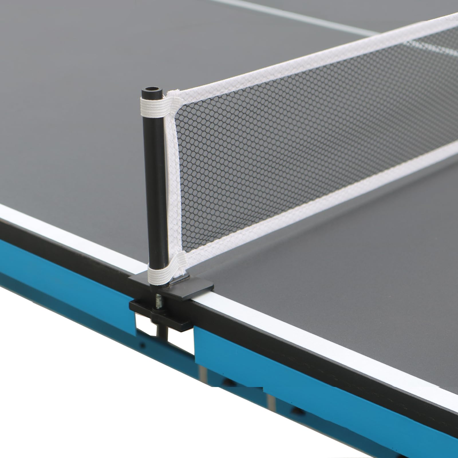 Table de tennis de table de 2,1 m pour intérieur et junior, compacte, pliable, pour l'extérieur, avec raquette de tennis de table et filet pour enfants, 210 x 117 x 76 cm