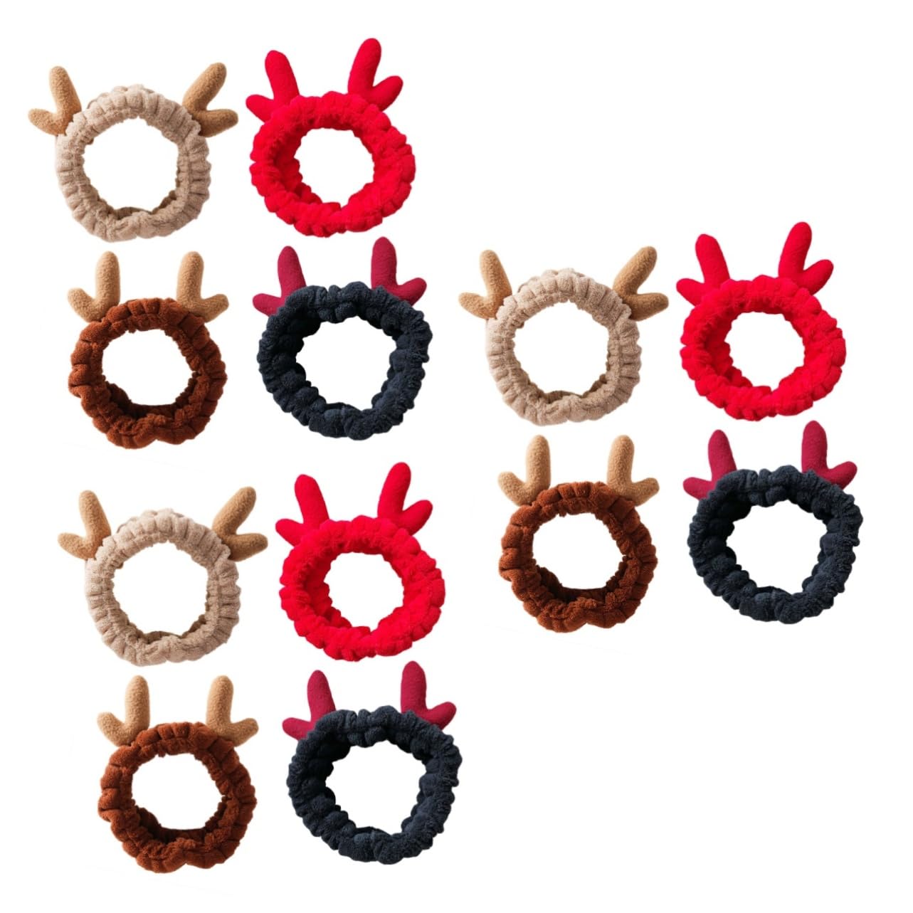 Baluue 12 Piezas diadema elástica hair topper bruni diademas de tela diadema de spa de navidad diadema cosmética aro de pelo de navidad turbantes para mujer diademas de mujer