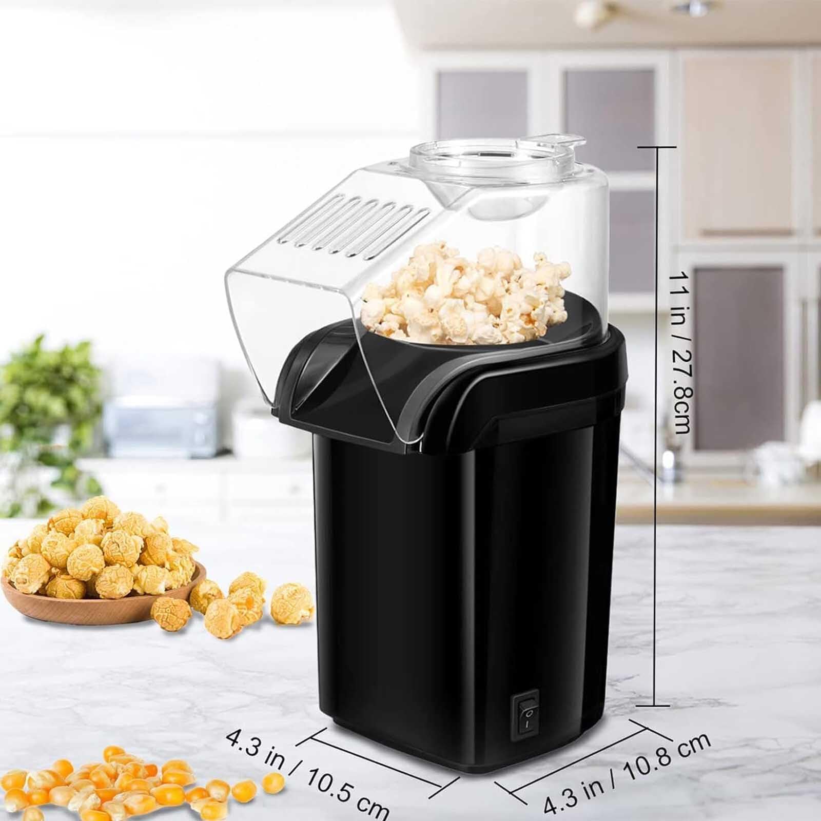 Macchina per Popcorn elettrica ad Aria Calda da 1200 W, Macchina per Popcorn ad Aria Calda, Senza Bisogno di Olio, spuntino Sano e Delizioso per Bambini, Adulti, Macchina per Popcorn