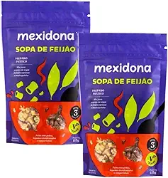 KIT 2X SOPA DE FEIJÃO MEXIDON 115G - NATURAL, VEGANA, SEM GLÚTEN