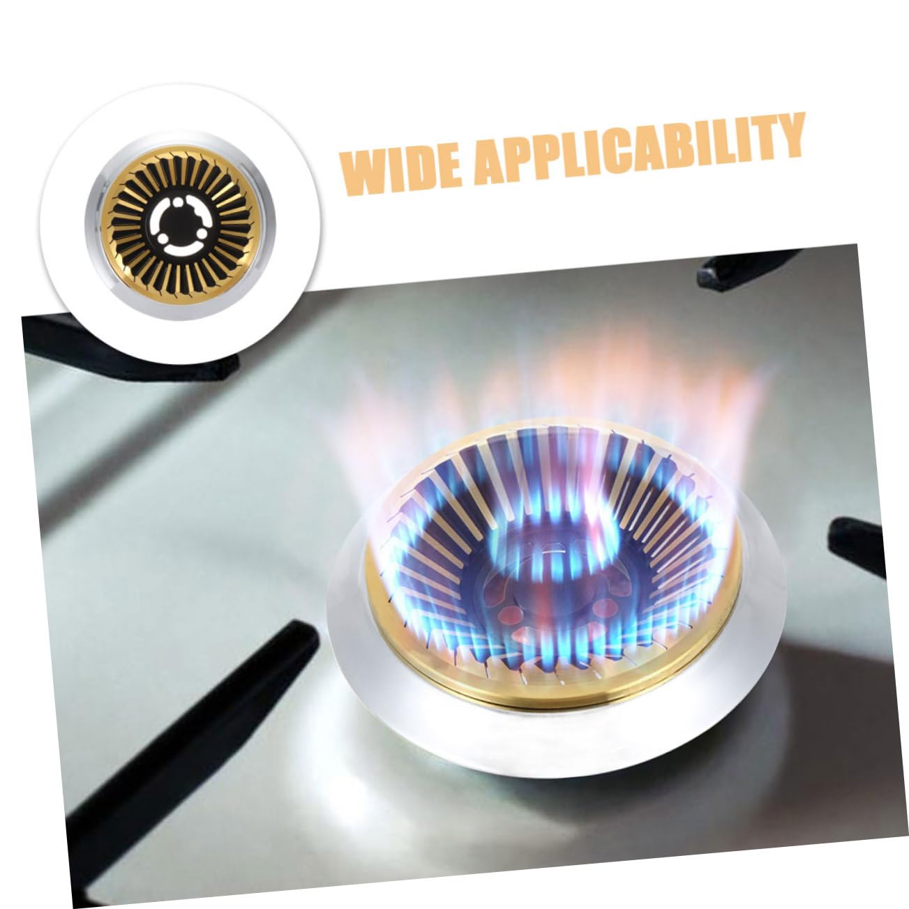 2pezzi Diffusore Per Wok Ghisa Supporto Per Bruciatore Gas Accessori Per Cottura Wok Compatibile Con Fornelli Gas Facile Da Installare e Pulire Superficie Stabile Per Cucina