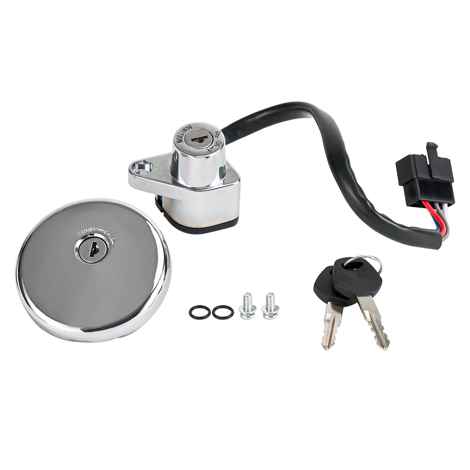 Amazon.com: Frezon Ignition Key Switch Fuel Gas Cap Lock Set Fit
