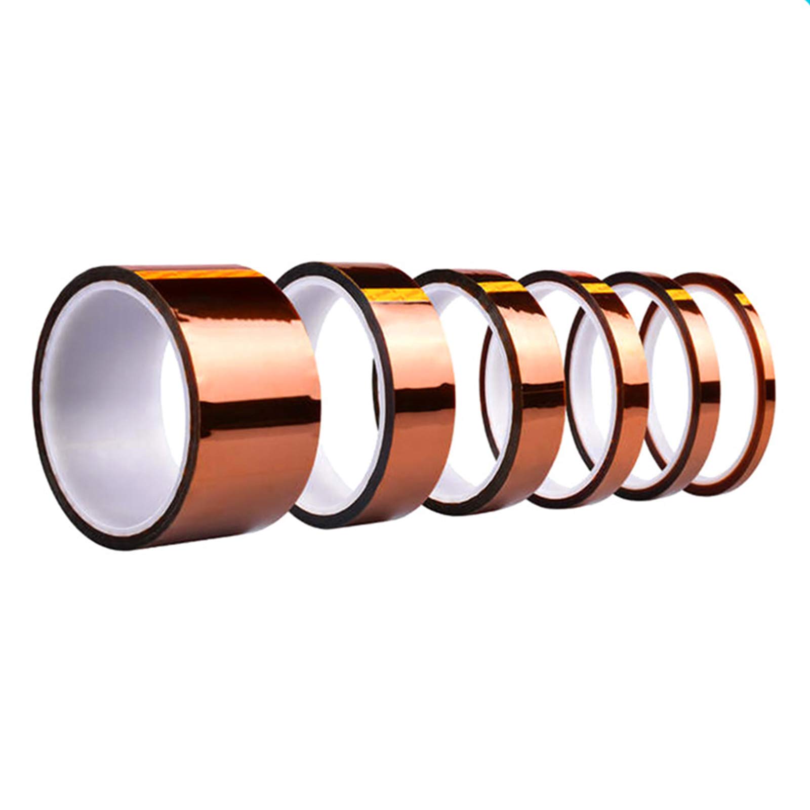 Cinta Térmica De Alta Temperatura Cinta De Aislamiento Térmico Adhesivo De Poliimida Cinta Adhesiva Aislante Protección De Placa De Impresión 3D(Size:200mm)