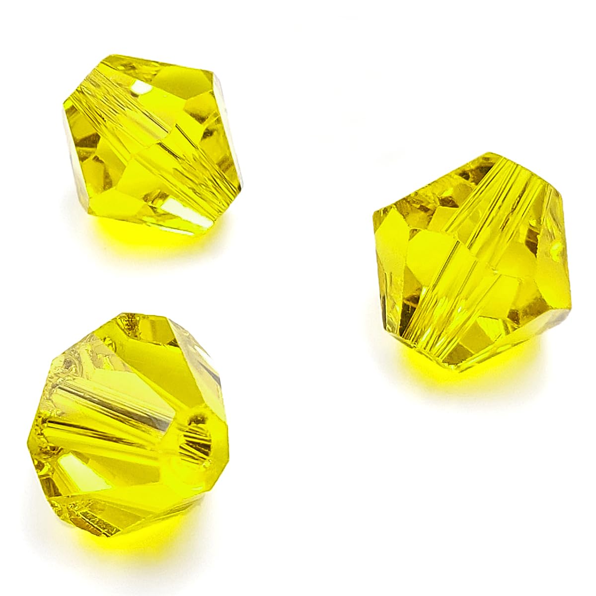 Chengmu 425-Piece 6mm Bicone Glass Beads - Green Faceted Crystal Spacers For Jewelry Making - View #5