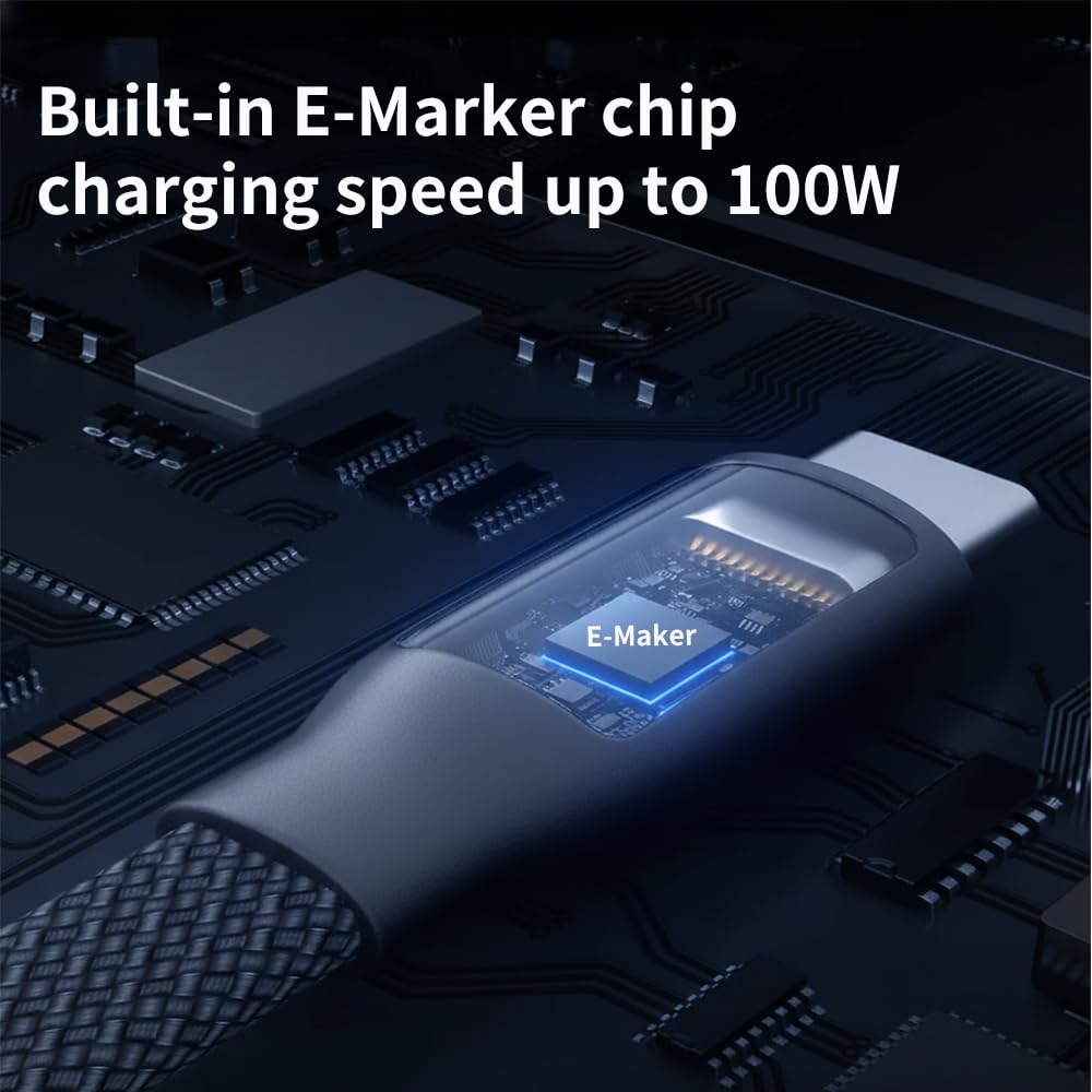 Cavo da USB C a USB C, cavo di ricarica rapida per caricabatterie magnetico di tipo C JCC-040B (2)