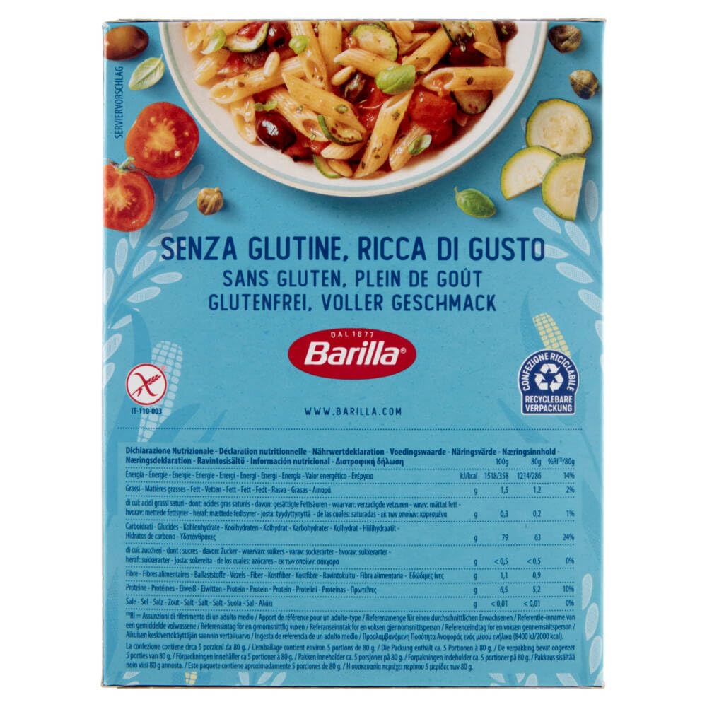 Italian Gourmet Bundle Glutenfreie Penne Rigate 16x 400g + Italian Gourmet Polpa Gratis – Pasta Senza Glutine aus Mais & Vollkornreis, italienische Penne für Tomatensauce, Auflauf & Vorrat 6,4kg