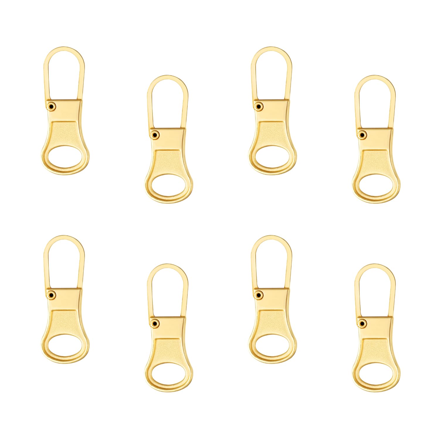 8pcs Zipper Pulls Replacement, Detachable Zipper Pullers Fixer Repair Kit Zipper Replacement Slider Zipper Pull Tab for Clothing Backpack Jackets