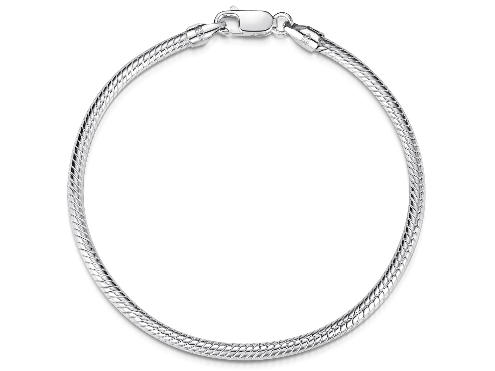 Schlangenkette Armband 3mm - 925 Silber - Länge 16-25cm