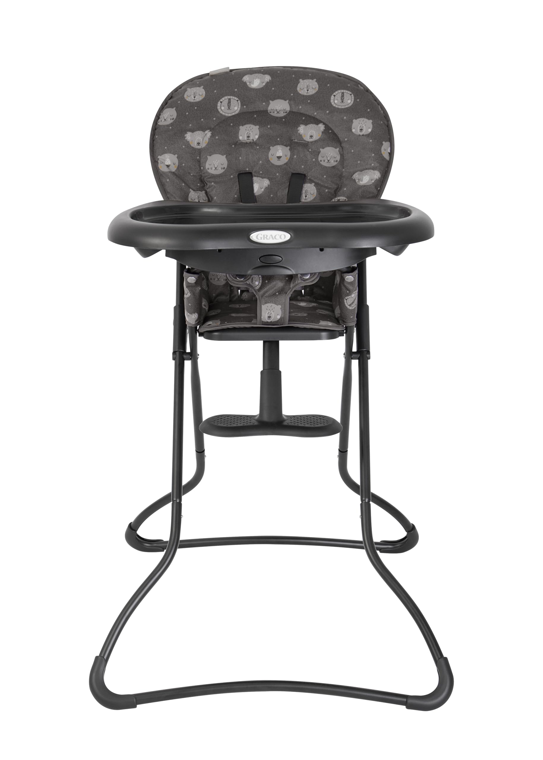 Graco - Snack N' Stow Seggiolone pappa - leggero, pieghevole e compatto, da circa 6 mesi a 3 anni (max. 15 kg), fantasia Sleepy Head