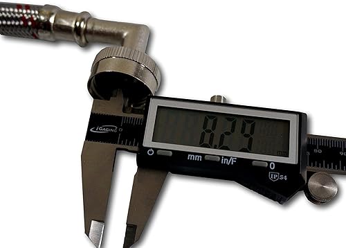 Miniatura 8 de Mangueras para lavadora de acero inoxidable con codo de primera calidad codificado por color