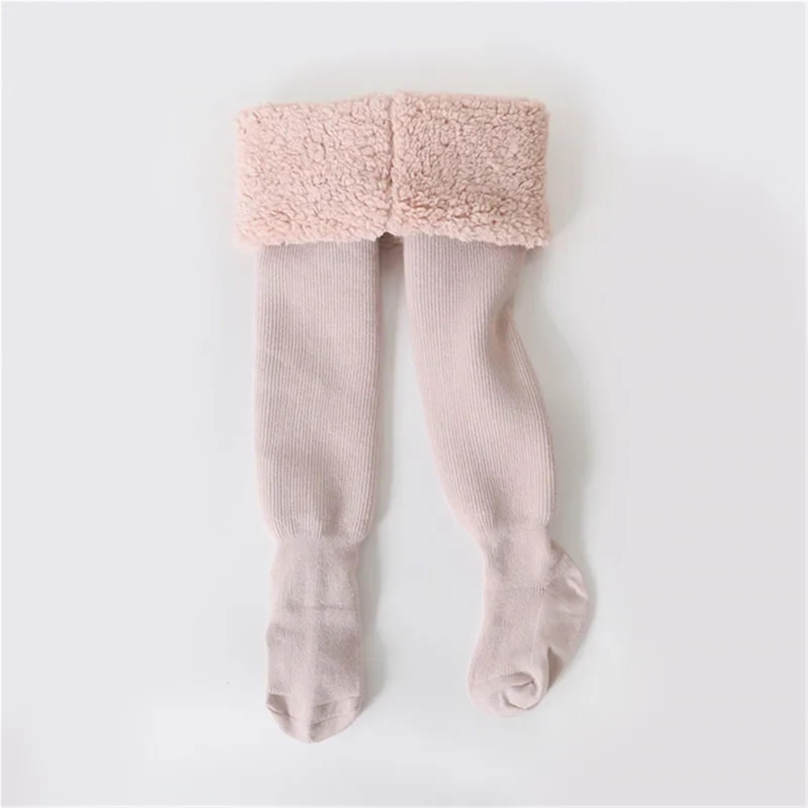 Collant Invernali for Bambini for Ragazze - Collant for Bambini in Cotone Spesso Snow Keep Warm Leggings for Bambini Piccoli e Neonati(Khaki,4-6Years(M))