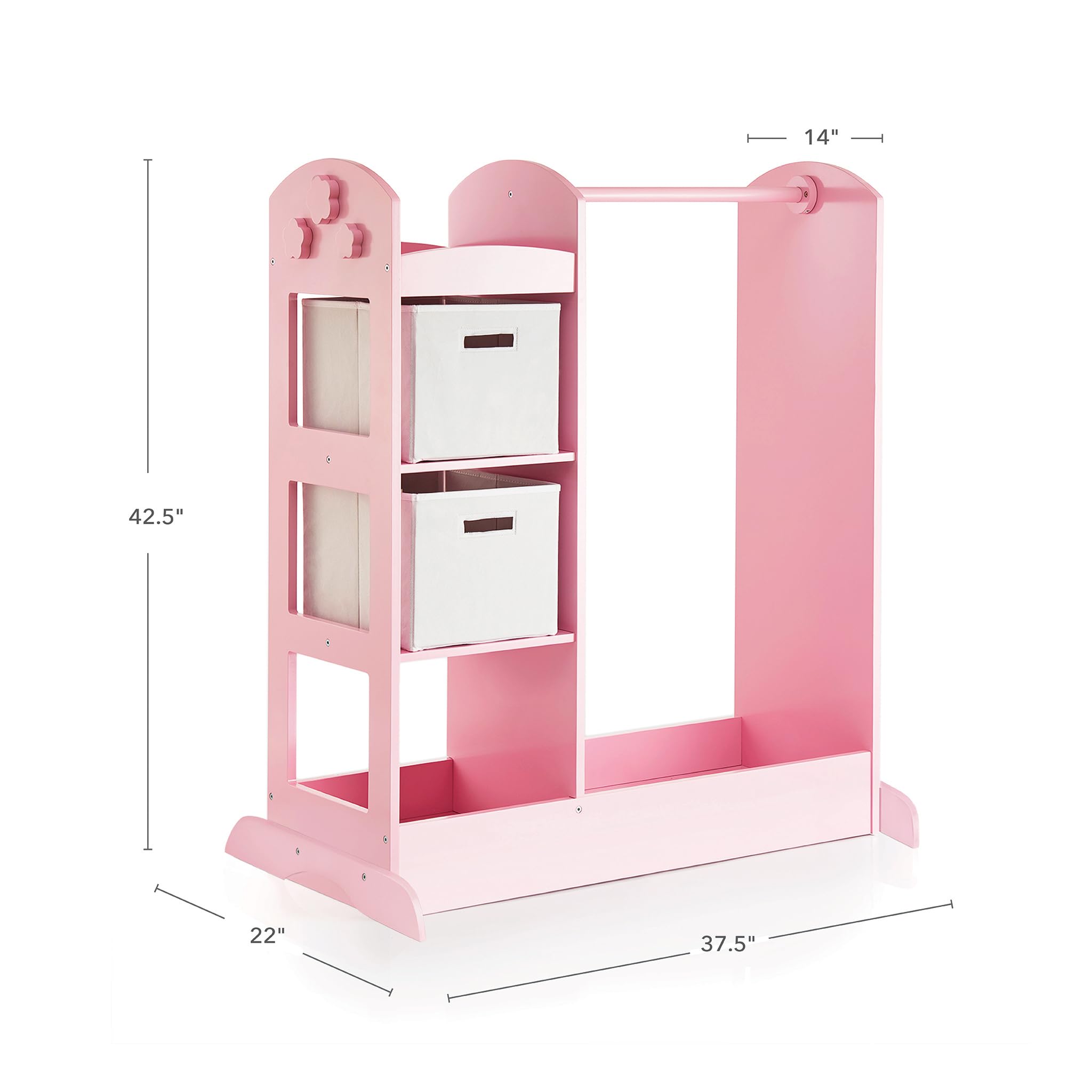 Amazon.com: Guidecraft See and Store Dress-up Center – Pink: Pretend Play Costume  Storage Wardrobe for Kids with Mirror & Shelves, Armoire with Bottom Tray,  Toddlers Room Furniture : Home & Kitchen