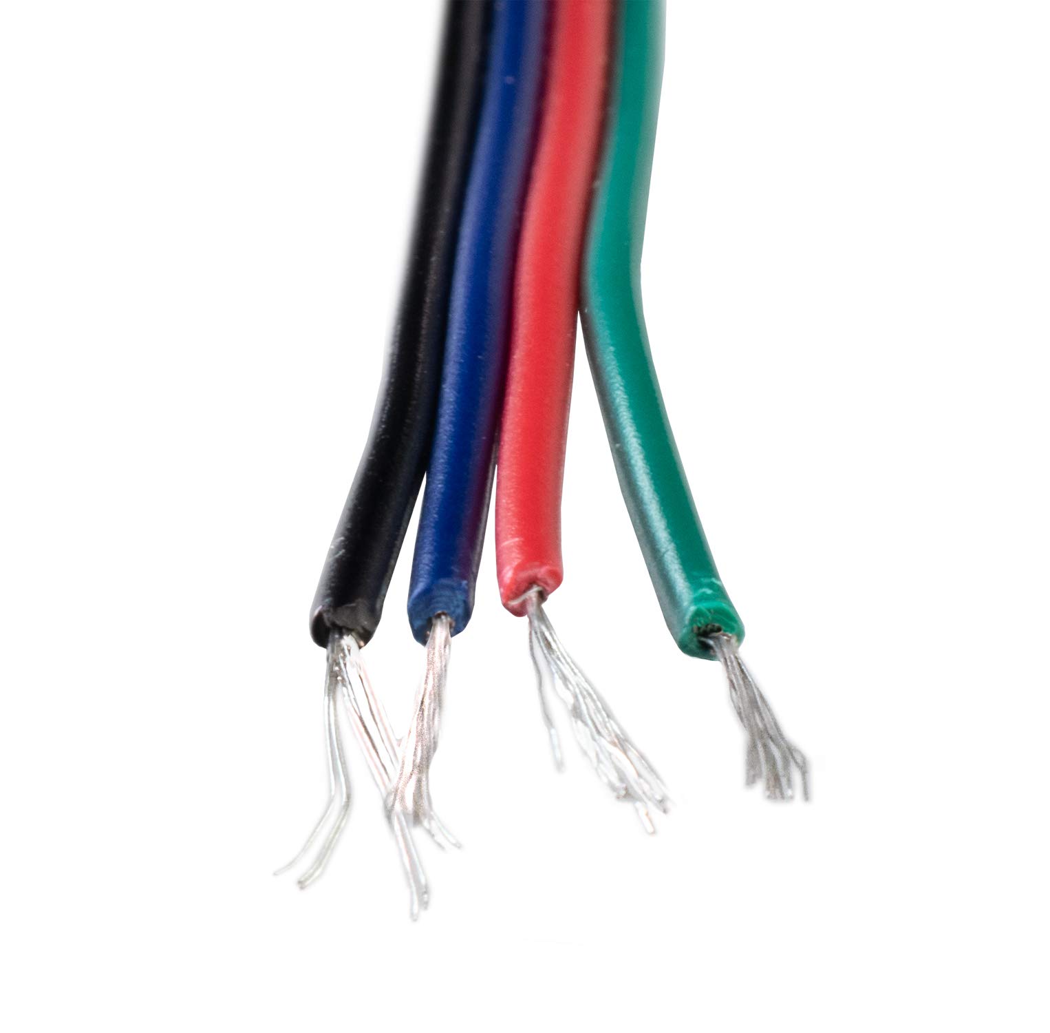 FUCHS Câbles RGB AWG22 100 m Longueur 4 fils électriques cuivre Câble de rallonge pour bandes LED