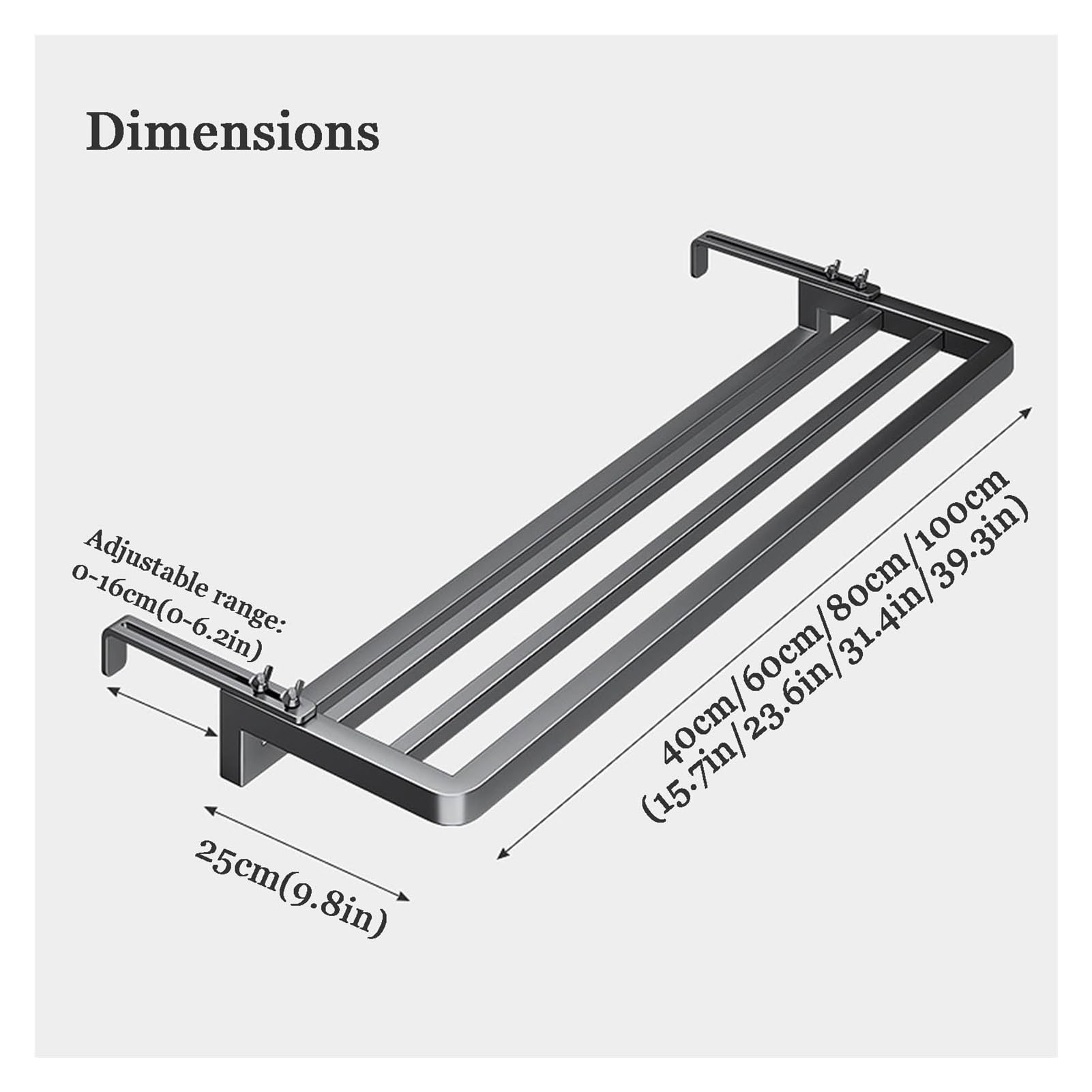 Dekoratives Heizkörperregal, Wäschetrockner für Heizkörper Heizkörper Ausstellungsständer Ohne Bohren für Wohnung Badezimmer Schlafzimmer Flur Büro (31.4in/80cm)