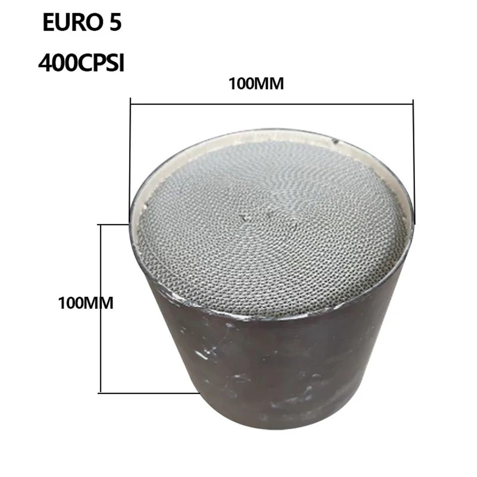 katalizator samochodowy katalizator akcesoria 3 SZTUKI 100 * 100MM Katalizator EURO 5 400 CPSI Uniwersalny metalowy katalizator o strukturze plastra miodu