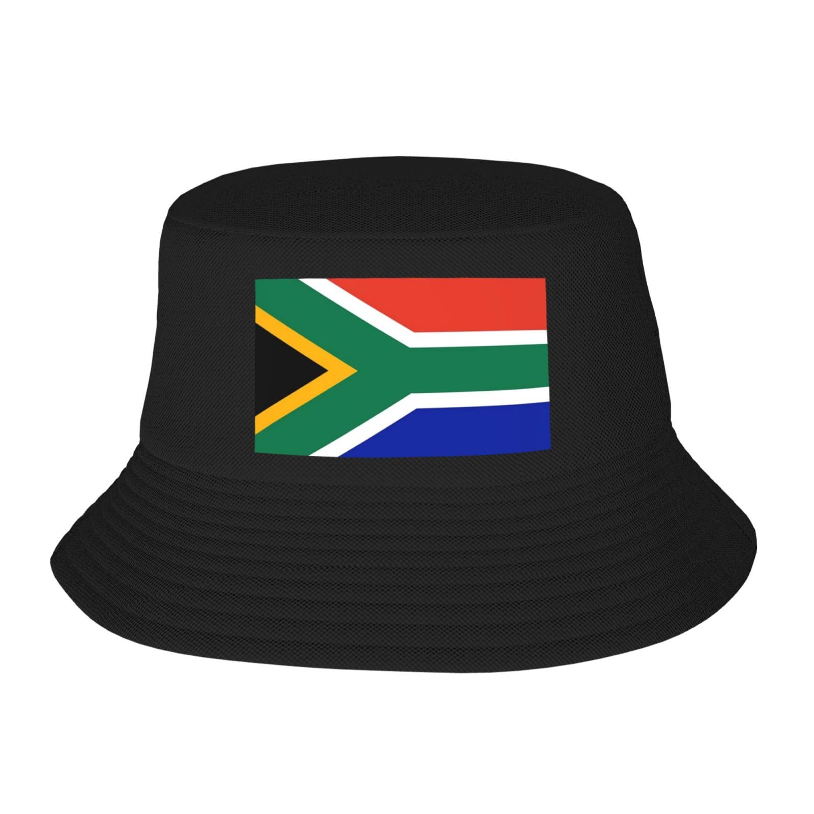 Cute Funny South Africa Flag Bucket Hat for Men Women Travel Sun Hat Packable Fishing Hat Outdoor South African Fisherman Cap