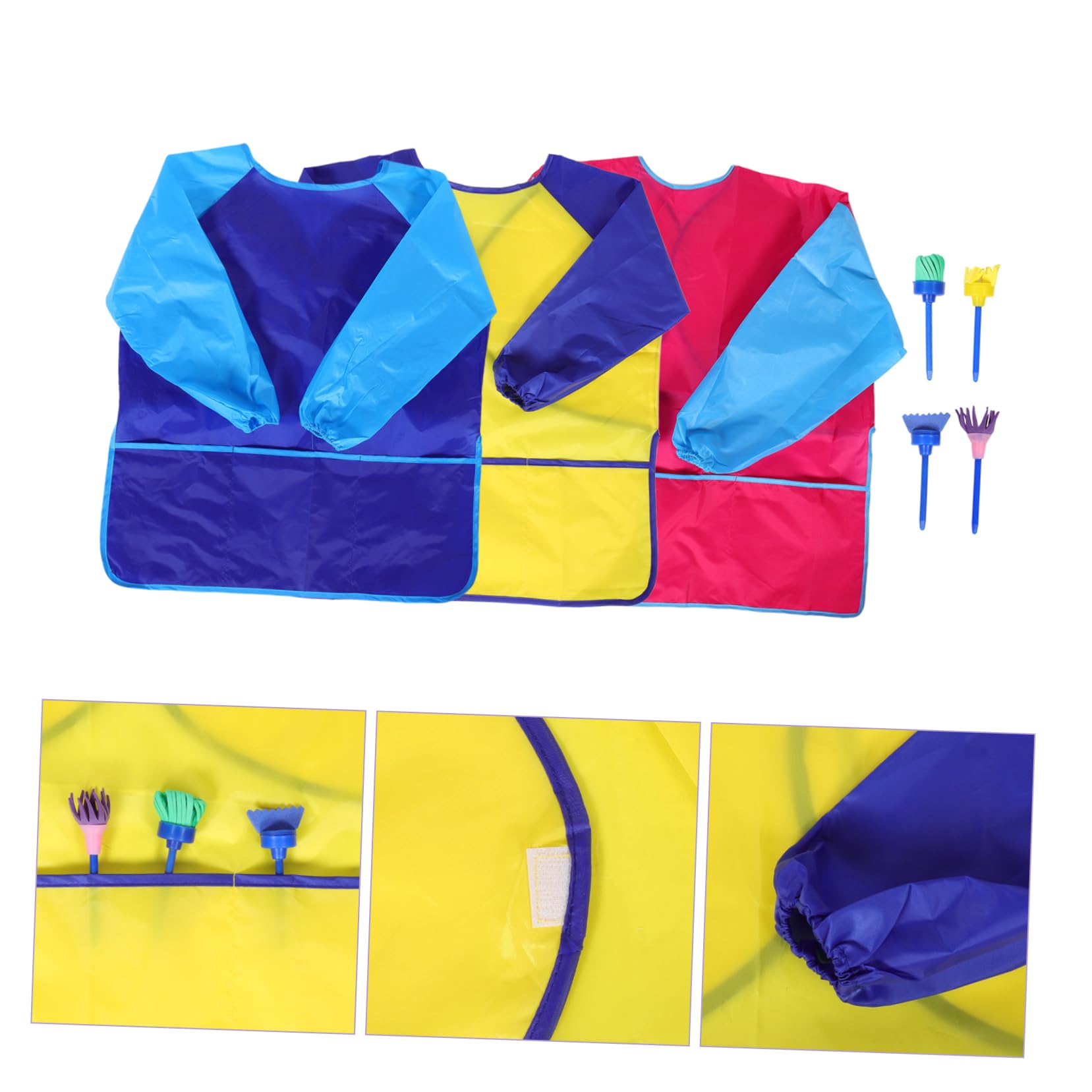 SUPVOX 1 Set Grembiule per Maniche Lunghe e Apron Multifunzionale per Pittura e Confortevole per Attività Creative e Giocattoli