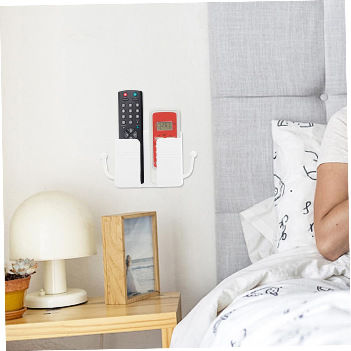 Lurrose 12stücke Wandhalterung Für Fernbedienungen Und Smartphones Praktischer Schraubenloser Organizer Für Büro Und Schlafzimmer Aufbewahrung Von Tv-fernbedienungen Und Handys