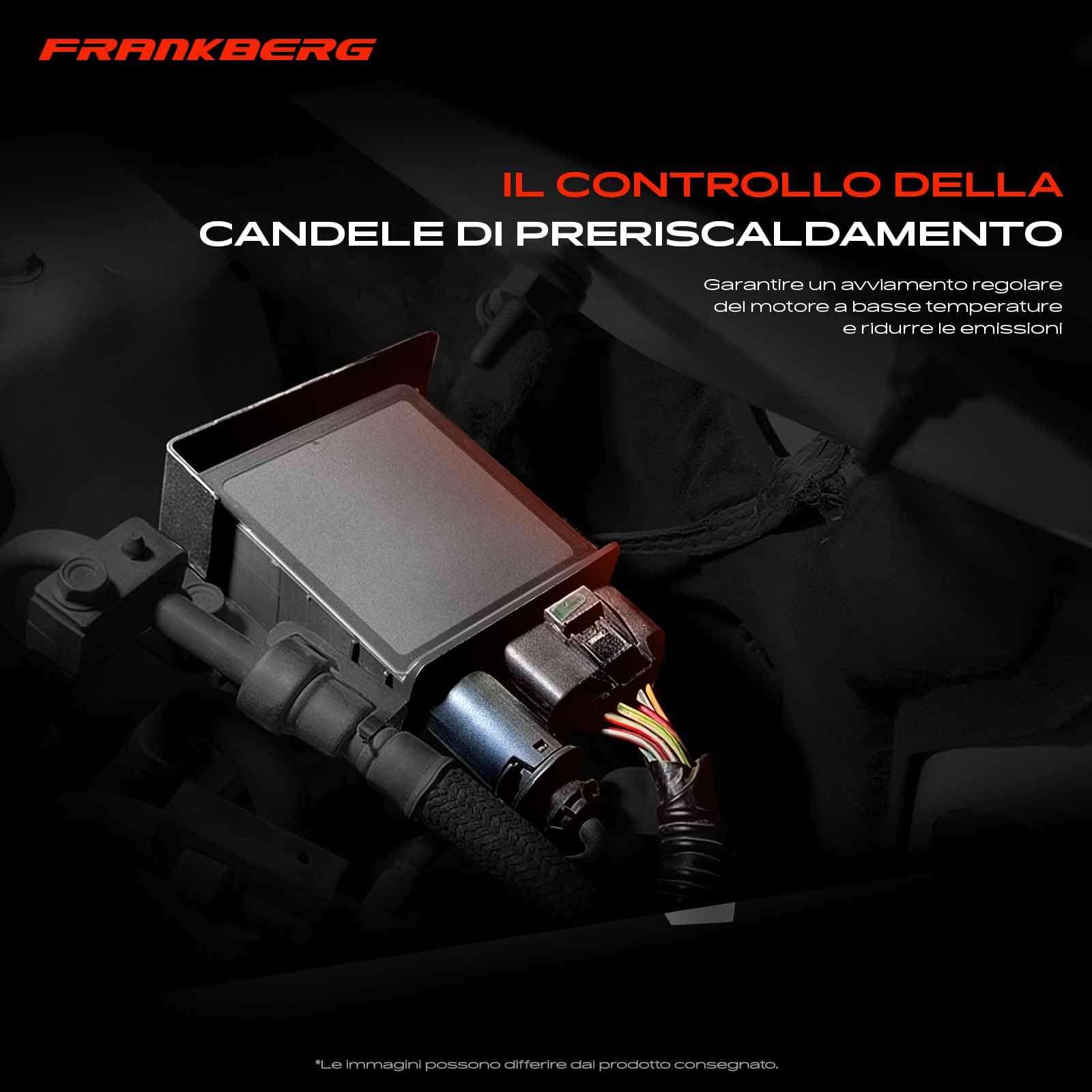 Frankberg Centralina di controllo candelette 13 Poli 12218591723 | Compatibile con: Serie 1 Cabrio E88, Serie 1 E81, Serie 5 E60, Serie 3 Coupé E92, Serie 3 Touring E91, X1 E84