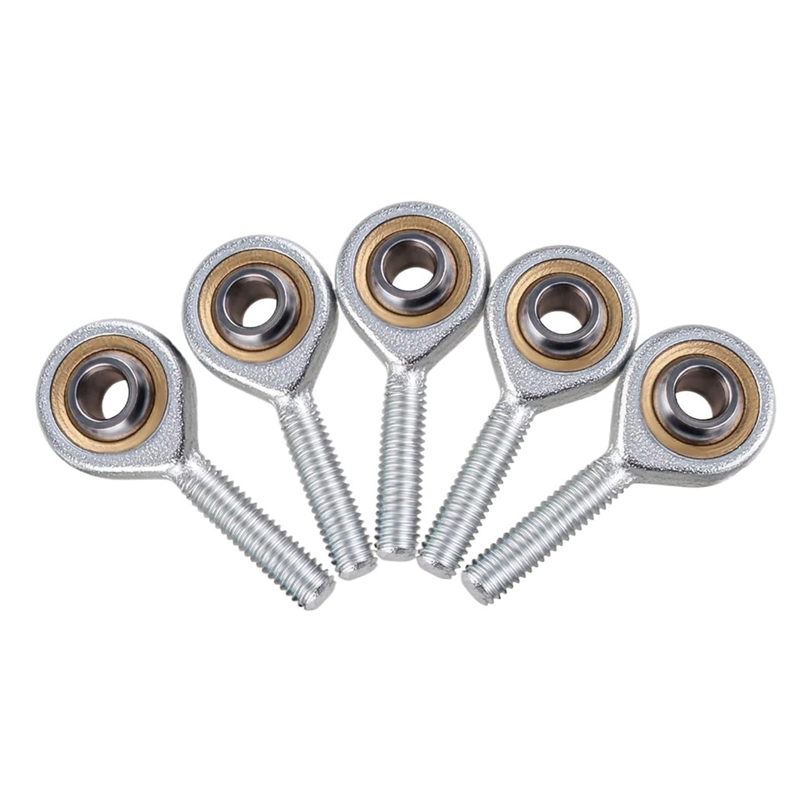 Lyofeon 1PCS M4 M5 M6 M8 M10 M12 Male Ball Bearing Fish Eye Rod End Joint Bearing Left Thread SAL4/5/6/8/10/12 T/K Oscillating Bearing(M4)