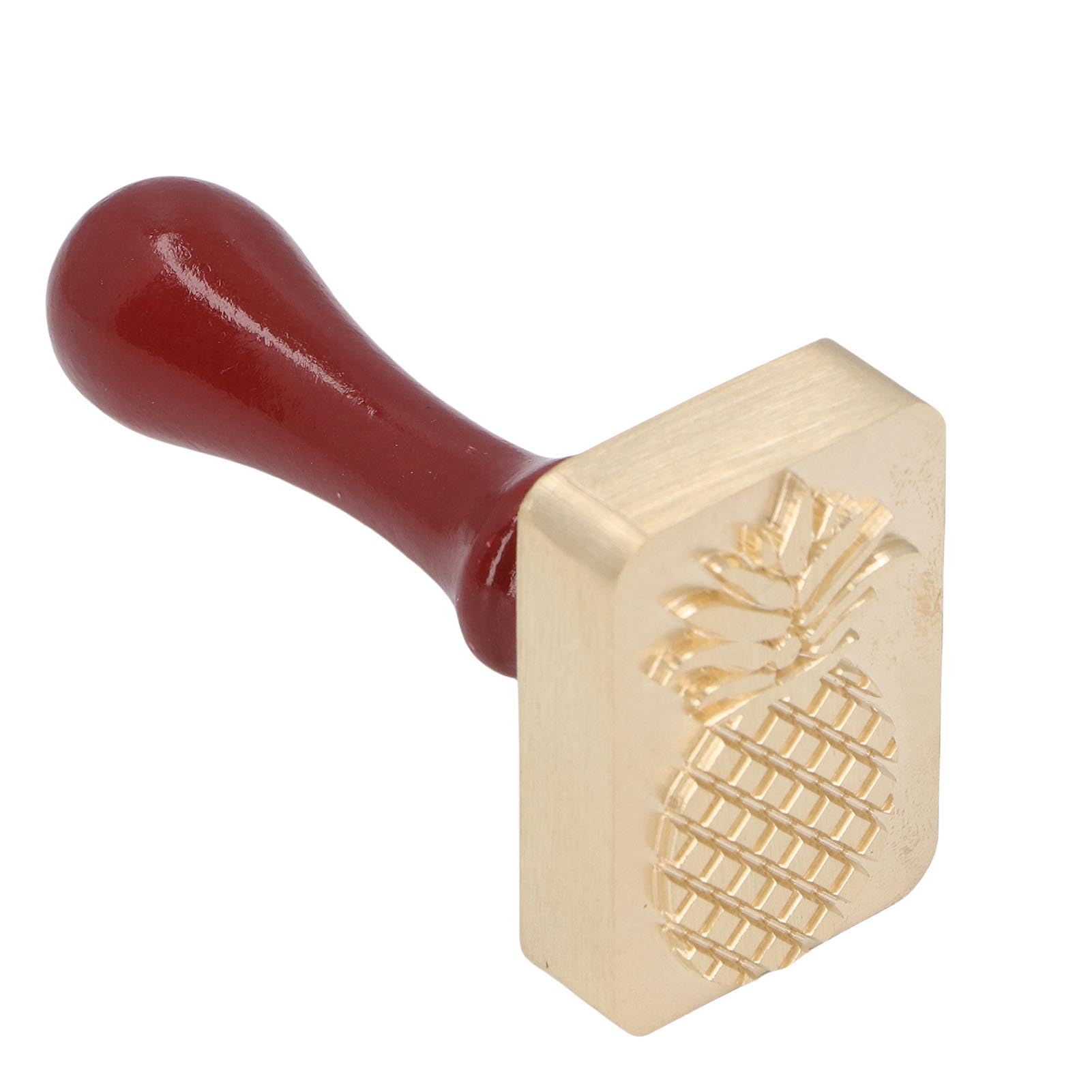 Sello de cobre para cubitos de hielo con mango de madera Herramienta de marca de hielo DIY de primera calidad para cócteles, whisky, bar, bodas, accesorios profesionales pa (Fruta)
