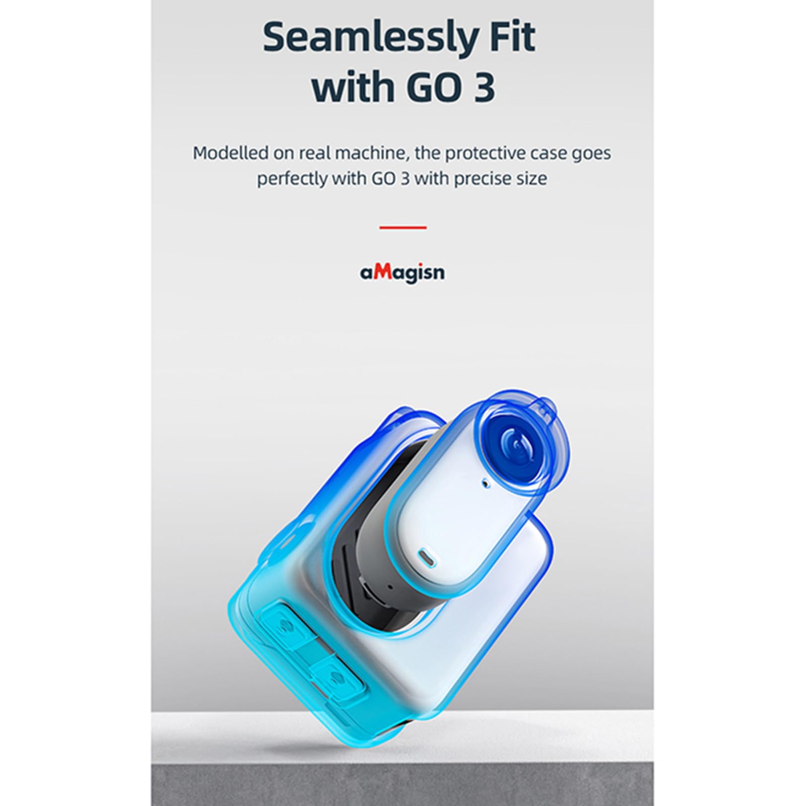 Custodia In Silicone Per Insta360 GO 3 - Copriobiettivo E Protezione Morbida, Impermeabile E Antigraffio - Foto 3