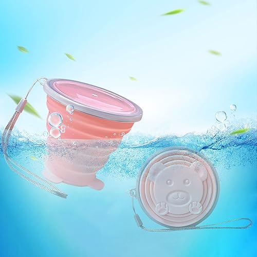 Miniatura 4 de Taza plegable de silicona plegable  Taza ligera y expandible  Taza portátil reutilizable para viajes, camping, senderismo, supervivencia, picnic,