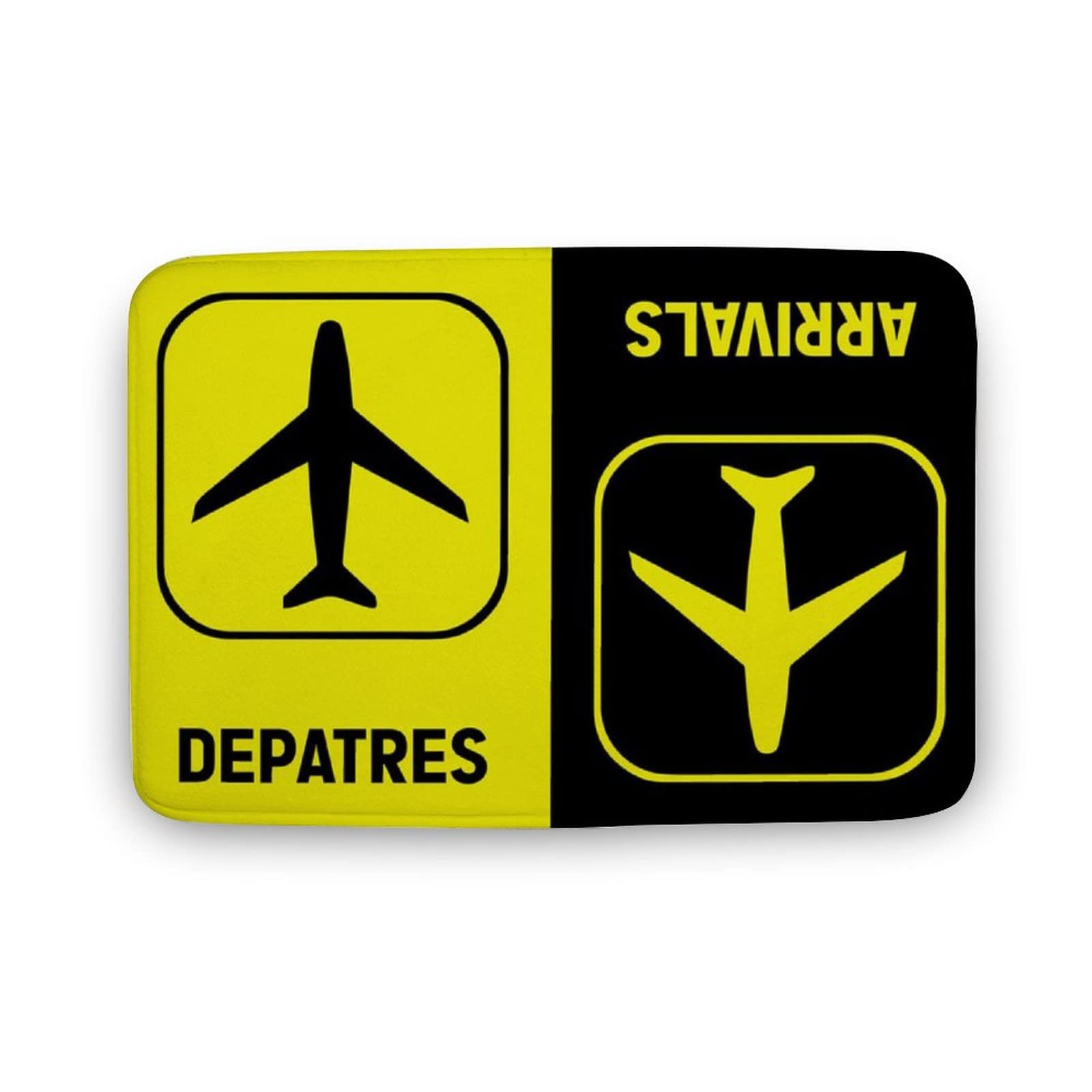 Arrivals Home Doormat, Doormat for Plane Lovers, Funny Decor Home Doormat, New Home Gift,Front Doormat, Indoor Doormat,Front Back Door Mat,Coral Velvet Rug 16”x24”