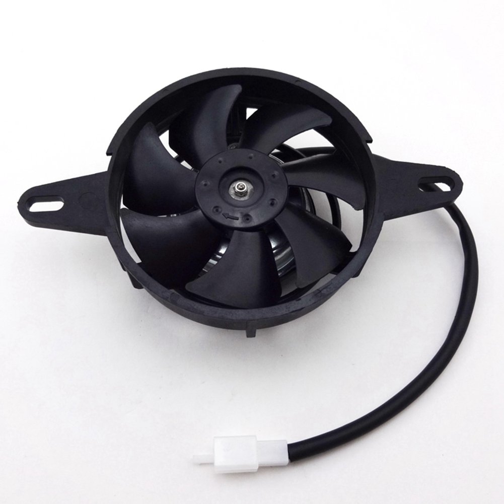 Ventola Radiatore Elettrica 4 Pollici Per UTV E Quad - Lega Alluminio, Blu, Distanza Fori 168 Mm