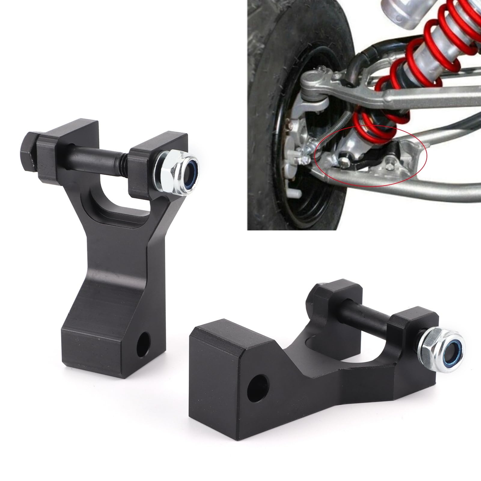 ANGGREK Kit de Descenso Delantero de Metal de 3,5 Pulgadas para 350 660R ATV | Reduce el Centro de Gravedad | Fácil Instalación para Rendimiento Todoterreno