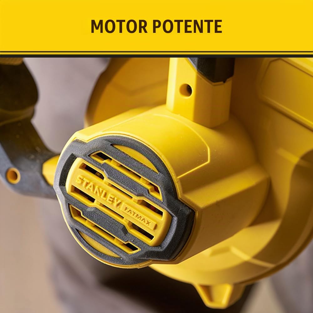 Soplador Compacto V20 Li-Ion 18V, 3 velocidades, velocidad del aire 80 m/s (288 km/h), caudal de aire 170 m³/h. Sin batería/cargador