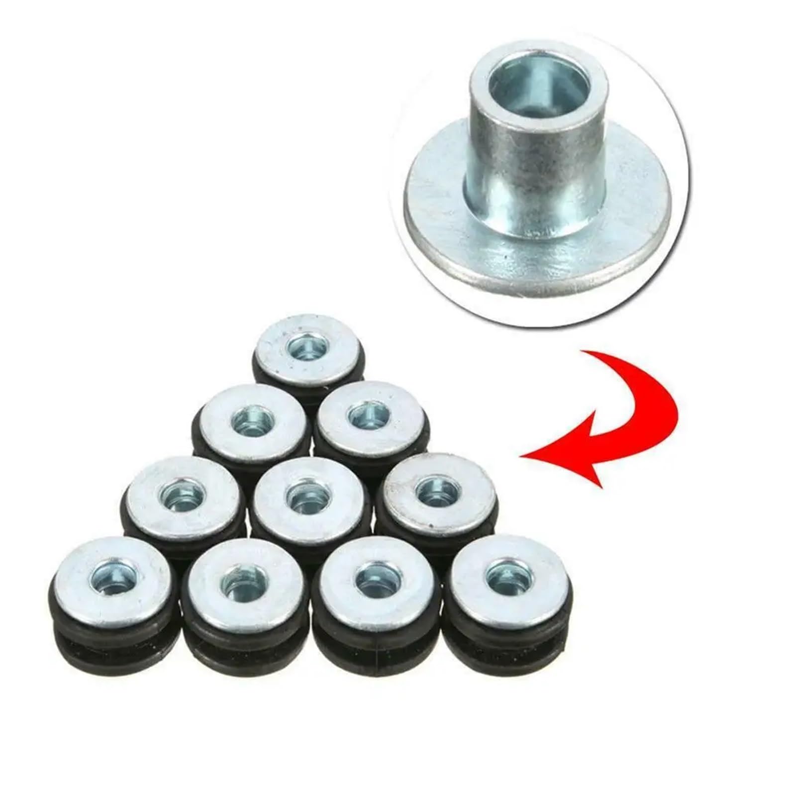 Owiewka motocyklowa Motocyklowe przelotki gumowe uszczelki owiewki nadwozie owiewki zestaw uniwersalny motocyklowe przelotki śruby asortyment(30pcs Set)