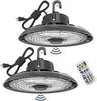 Vista 9 de HYPERLITE UFO LED Luz de Alta Bahía con Sensor de Movimiento 21000LM, 150W Luces LED Inteligentes de Alta Bahía con Control Remoto, Luz de Tienda