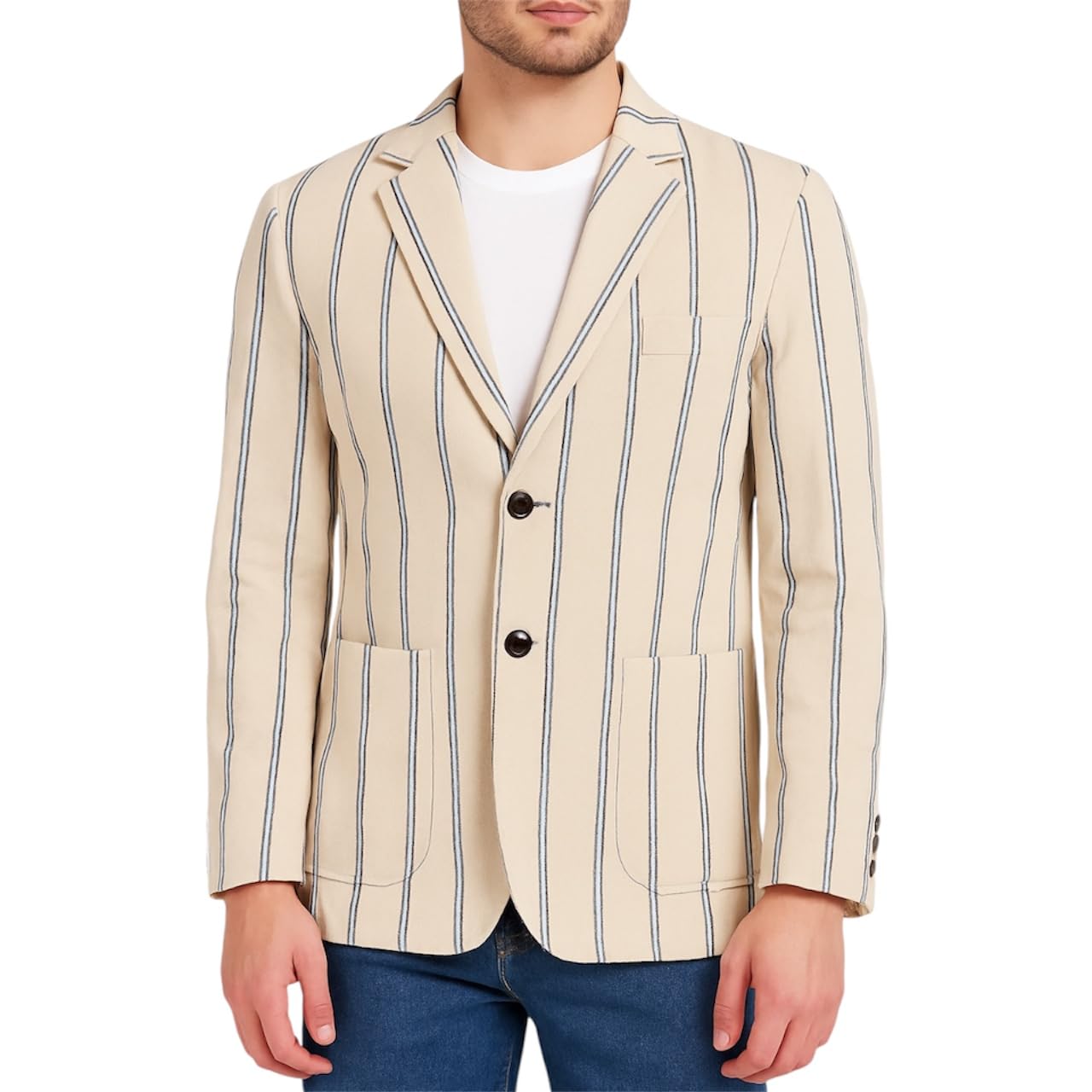 Men's Cotton Blazer Classic Formal Casual Jacket Slim Fit Stylish Multicolour-picture-34