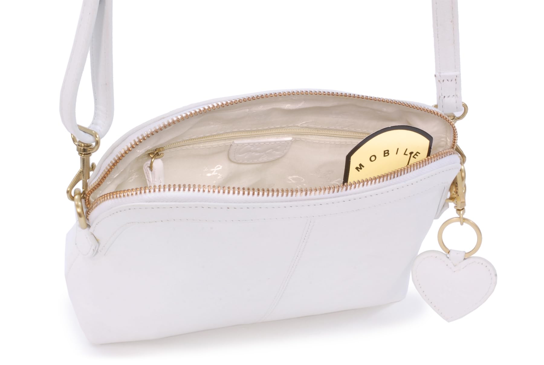 Gigi - Borsa a Tracolla Piccola in Vera Pelle - Borsetta Donna - Borsa a Mano con Tracolla Regolabile - 10190