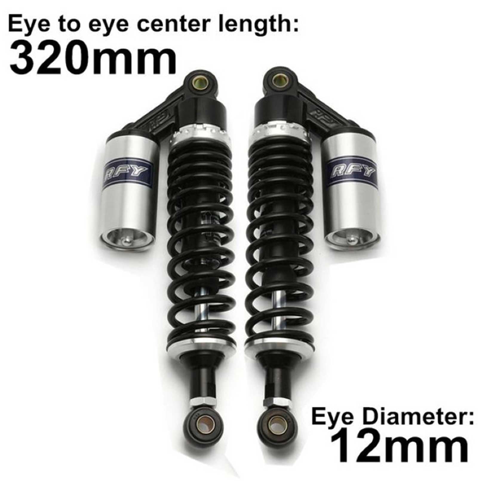 Amazon | 320mm 可調整 リアショック タンク付き CNCアルミ合金製 交換