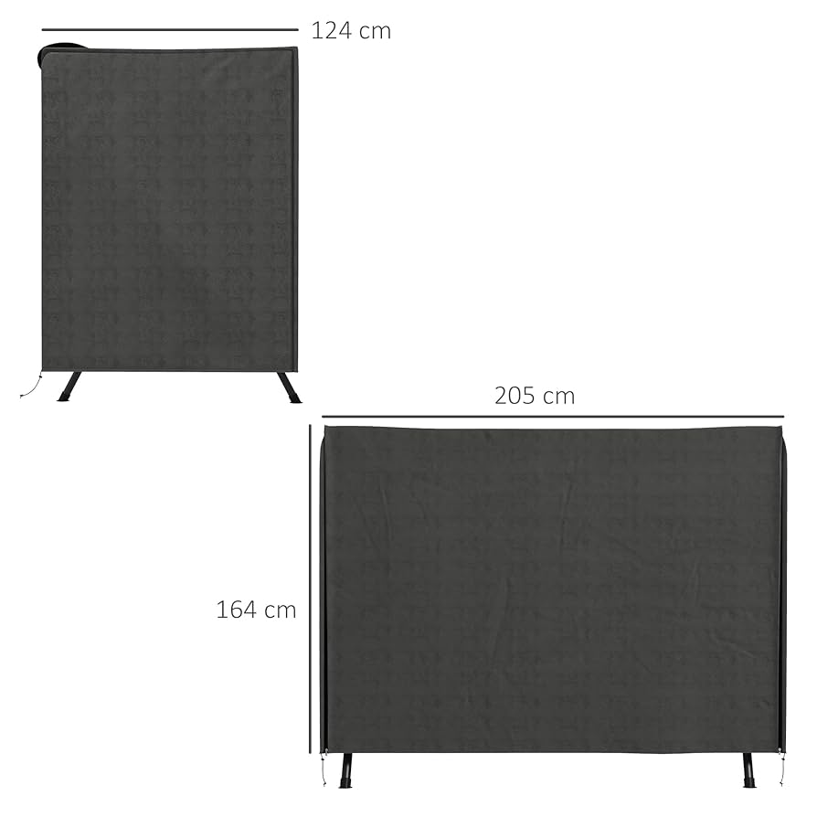 600D Oxford 3-Seater Patio Swing Cover Outdoor Swing Chair Cover Rain Protection Waterproof Anti-UV, Dark Gray