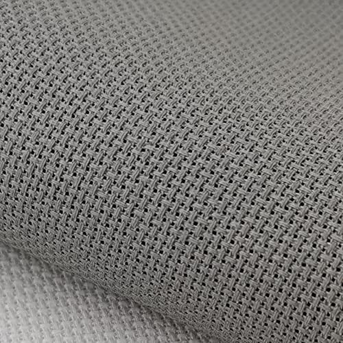 Image of KCS 4 /6 pc of 12 inch x 18 inch 18CT Counted Cotton Aida Cloth Cross Stitch Fabric (4 pc, Medium Grey)